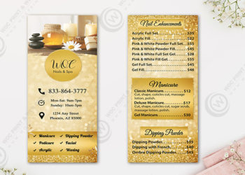 Nail Salon Rack Cards