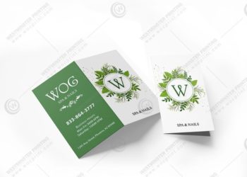 Nail Salon Folded Business Cards