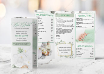 10 mẫu Brochures tuyệt đẹp cho tiệm Nail