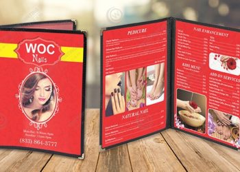 10 mẫu Menus tuyệt đẹp các chủ tiệm Nail nên tham khảo