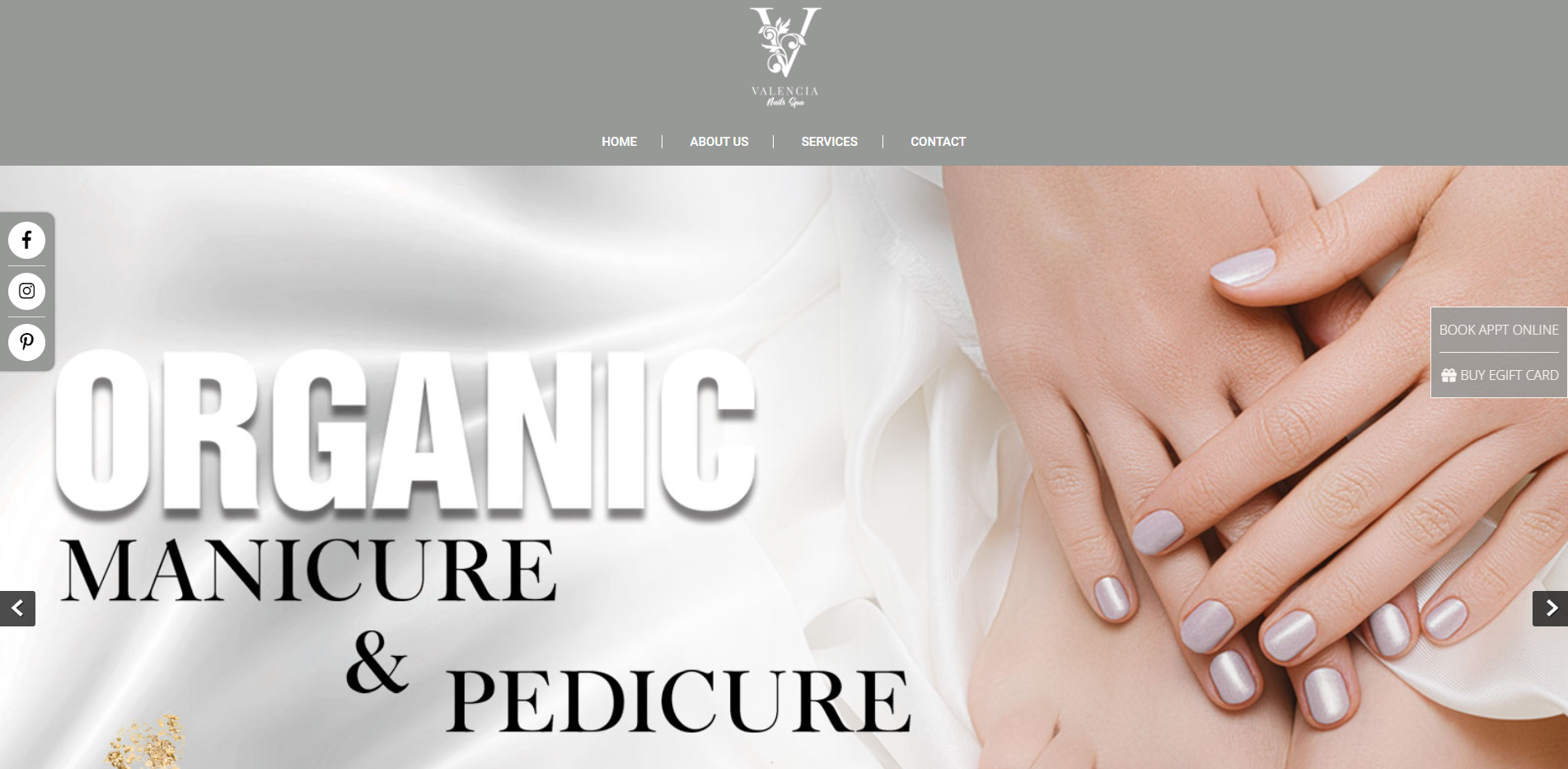 Website miễn phí cho tiệm Nail