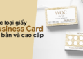 Cách phân biệt các loại giấy Business Card cơ bản và cao cấp