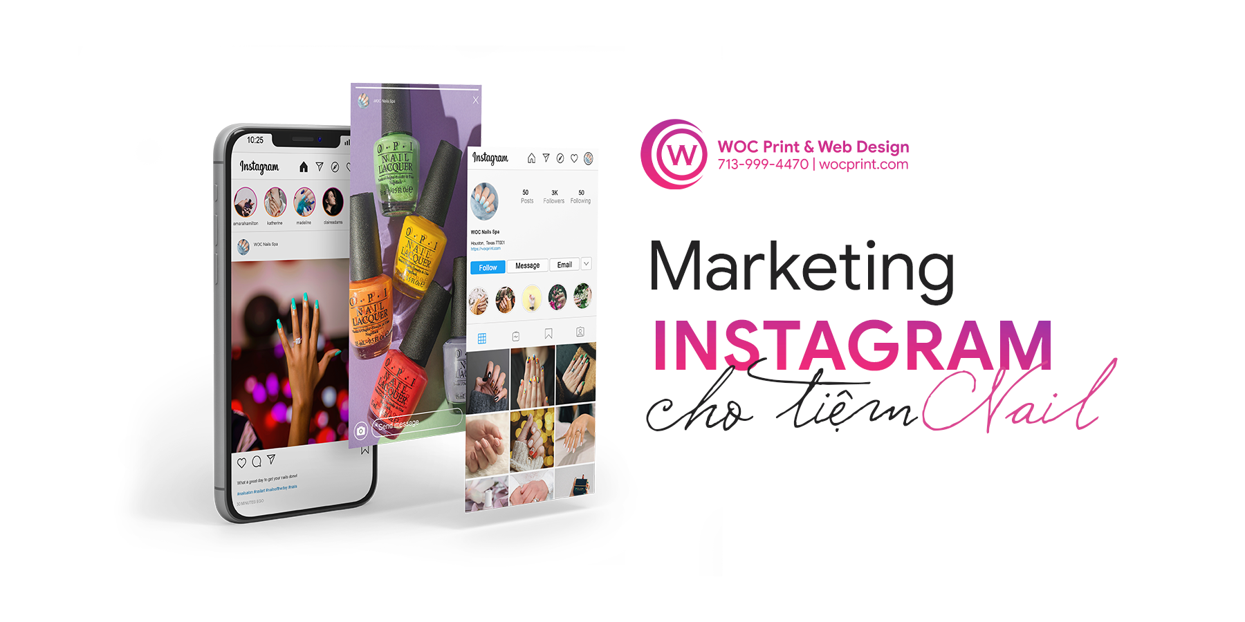 Marketing quảng cáo Instagram cho tiệm Nail